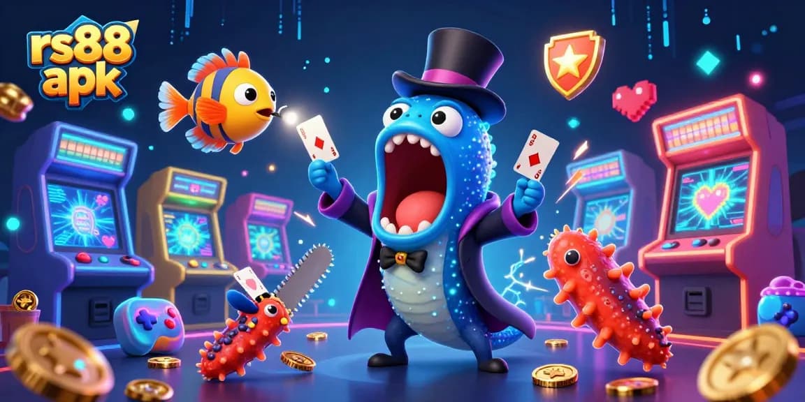 Experience thrilling gameplay with rs88 apk in a dynamic underwater casino scene featuring magical sea creatures.