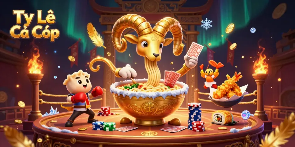 Engaging Tỷ Lệ Cá Cược scene with dynamic characters and casino elements showcasing vibrant energy.
