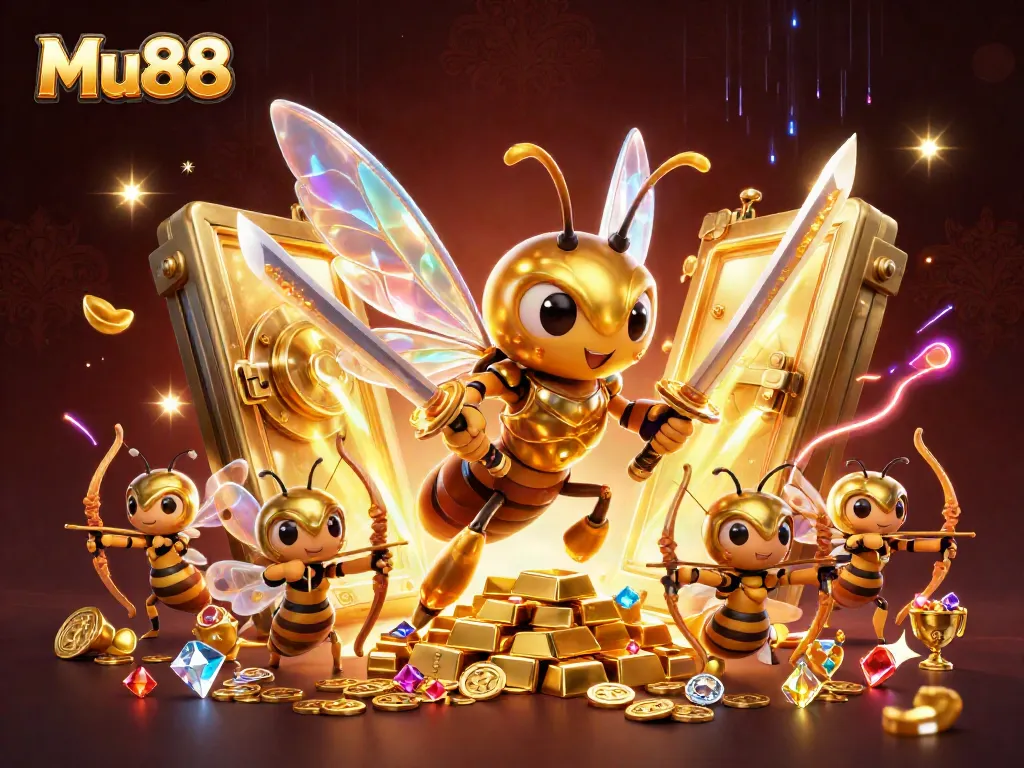 Experience the exciting adventures of Mu88 and winning as a samurai hornet and loyal bee archers claim treasures.
