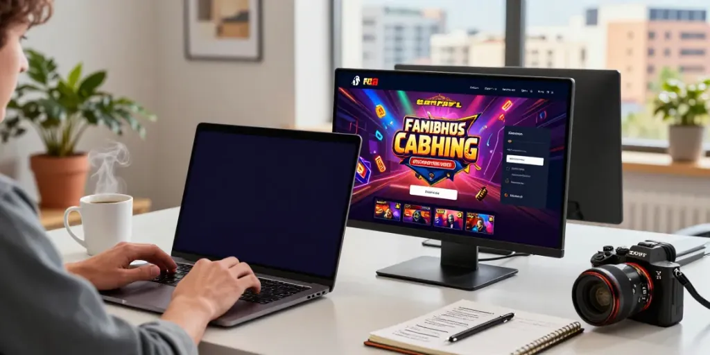 Interaction on H19 trang chủ with casino games displayed on modern laptop.