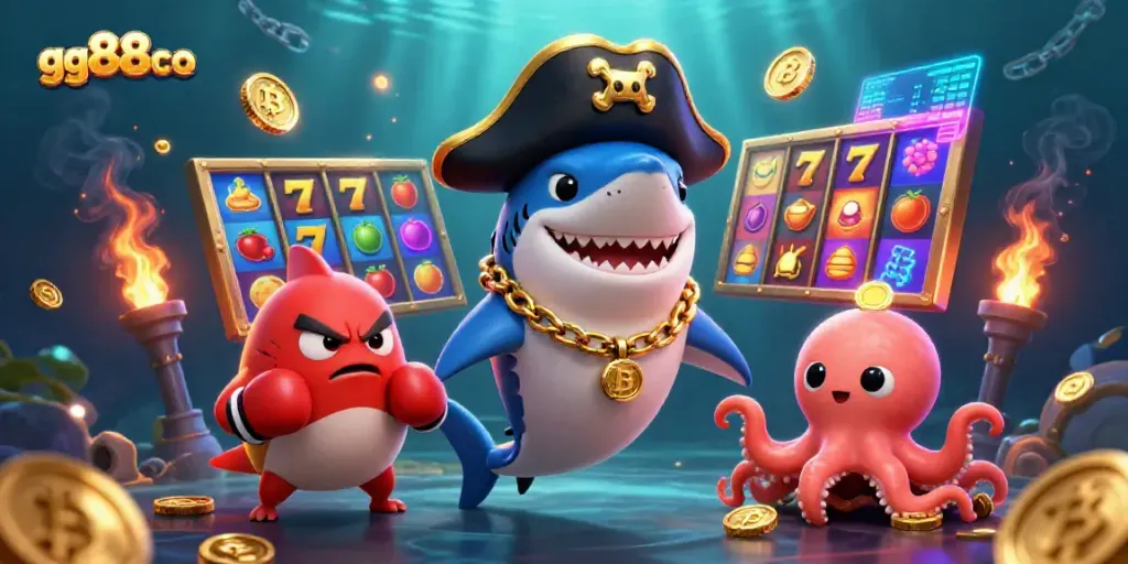 Engage with winning strategies at gg88co's vibrant slots scene featuring animated characters and rich gaming elements.