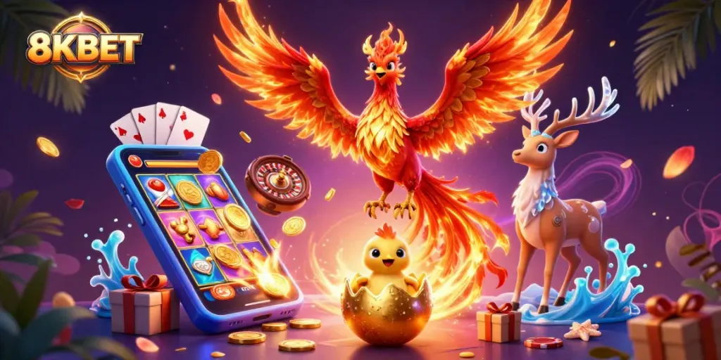 Experience thrilling gameplay at 8KBET with immersive slots and vibrant gaming elements.