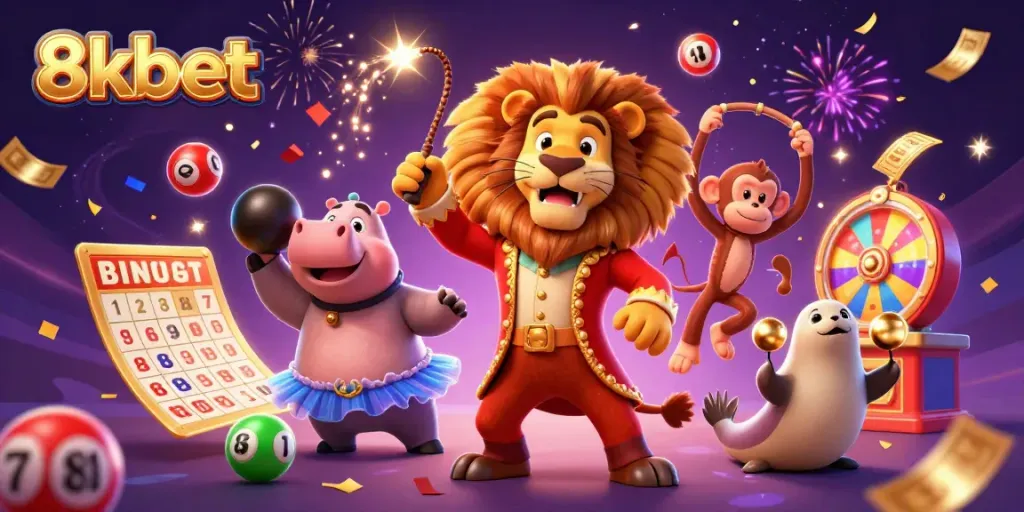Engage with thrilling gaming at 8kbet, featuring vibrant characters and dynamic game elements.