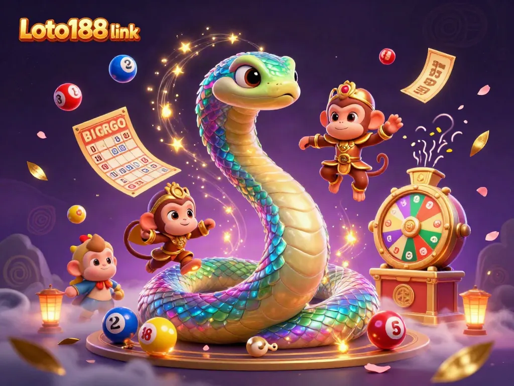 Experience the thrill of Loto188 link with a vibrant, dynamic illustration of exciting lottery games.