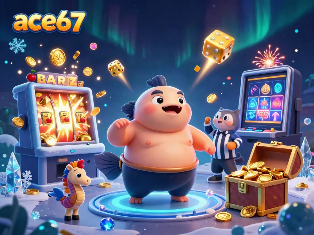 Experience the excitement of ace67's underwater casino with a winning fugu and jackpot explosions.