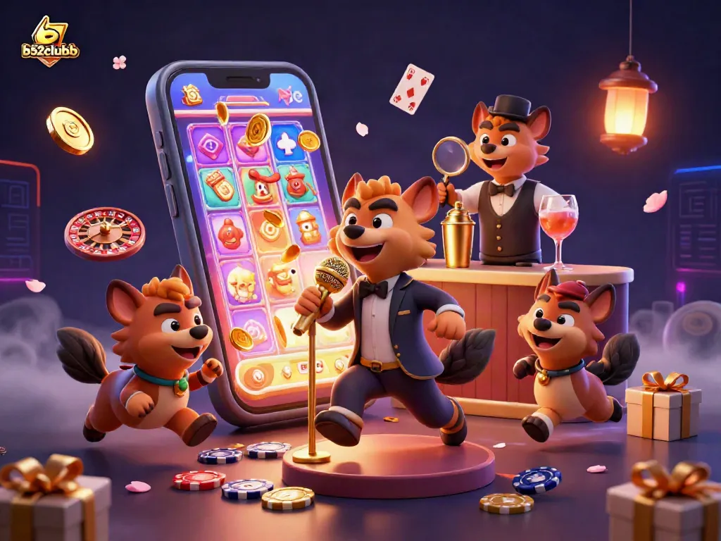 b52clubb brings the excitement of a vibrant comedy casino club with live-action hyenas and thrilling gaming elements.