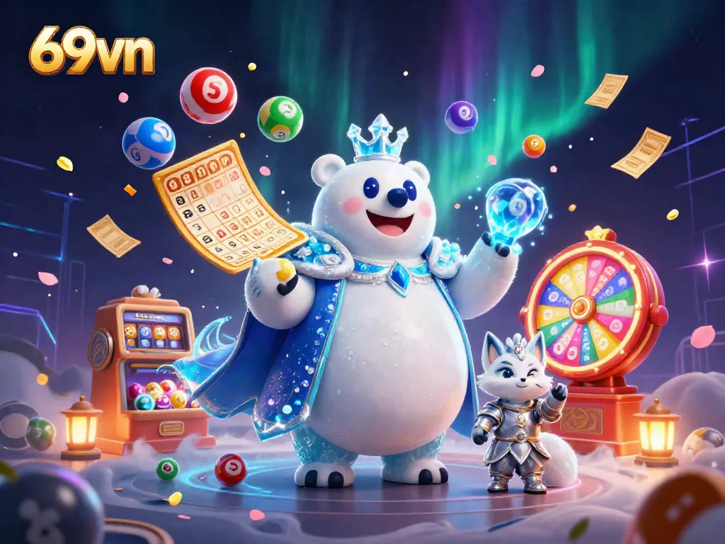 Engage in thrilling gameplay with 69vn's electrifying lottery scene featuring dynamic prizes and stunning characters.