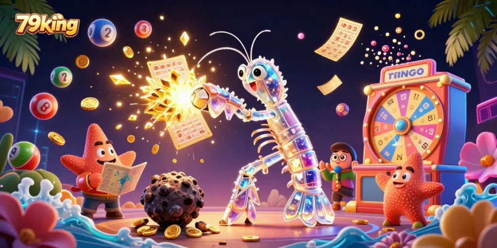 Experience the excitement of 79king with dynamic lottery elements and a vibrant casino scene.