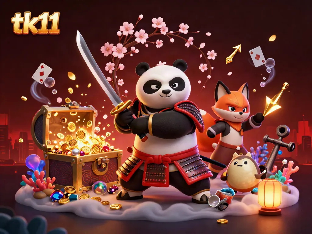 Engage in thrilling gameplay with tk11, featuring dynamic characters and vibrant casino elements.