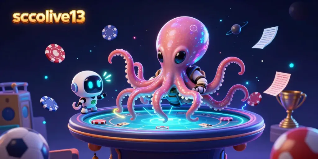 Socolive13 showcases a vibrant alien-themed gaming scene with dynamic sports betting elements, highlighting excitement and engagement.